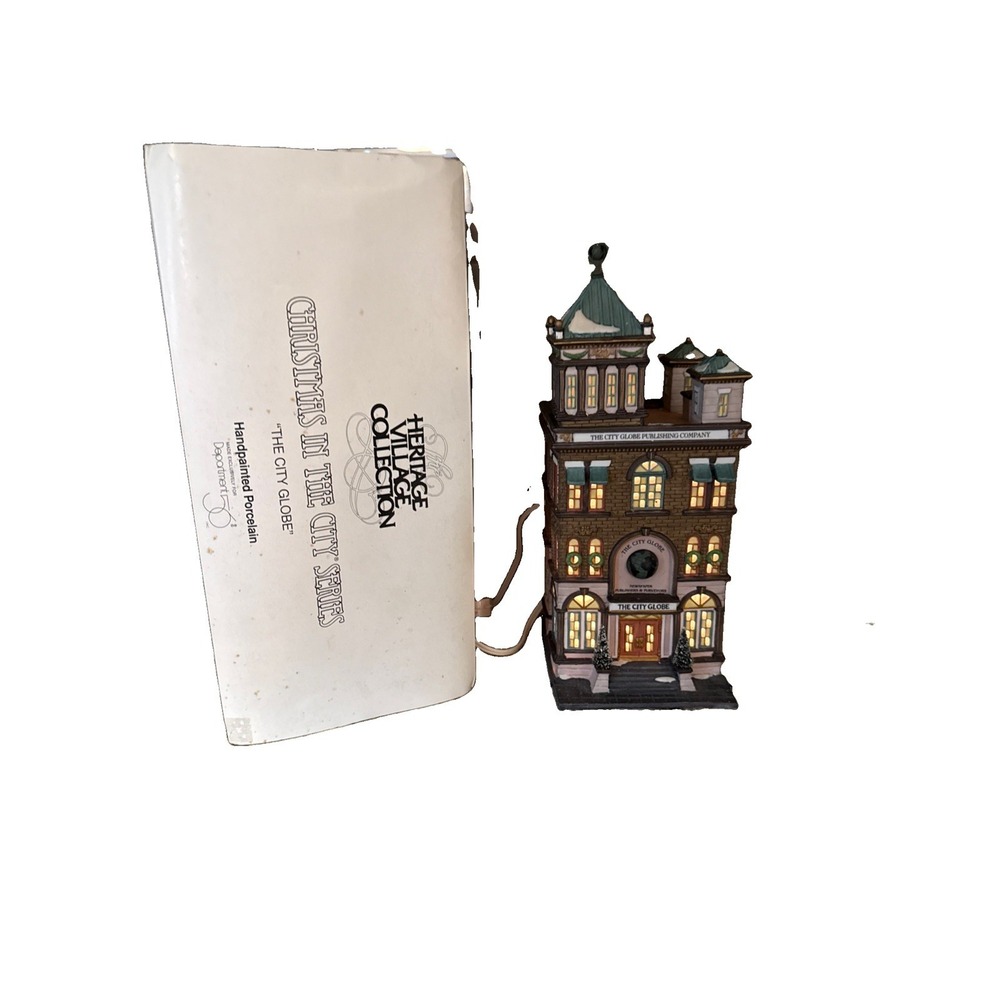 Dept 56 - Christmas In The City - The City Globe #58883 - Retired W/ box & Light